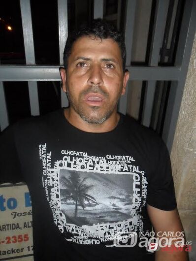 Lindomar fugiu logo após o crime. (foto Descalvado Agora). -