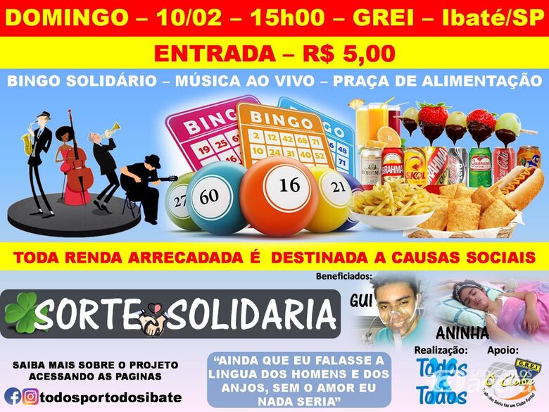 Show de prêmios irá ajudar duas crianças em Ibaté -
