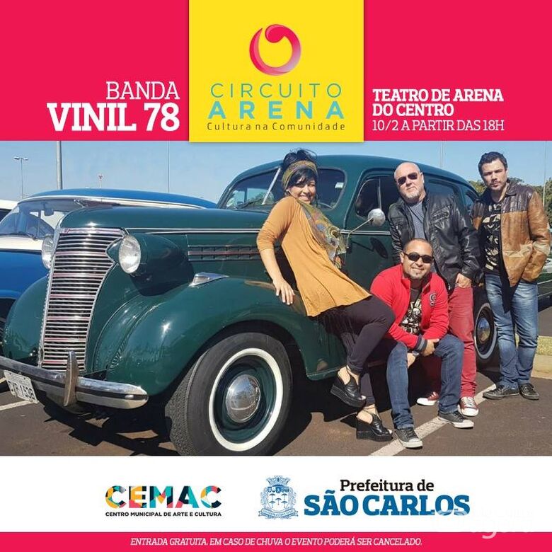 Circuito Arena 2019 começa domingo com Vinil 78 - Crédito: Divulgação