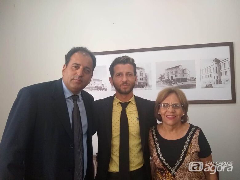 Composição da Comissão de Saúde e Promoção Social para 2019-2020: vereadores Sérgio Rocha, Elton Carvalho e Cidinha do Oncológico - Crédito: Divulgação
