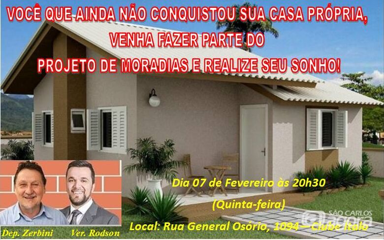 Rodson convida para reunião do Projeto Habitacional de Interesse Social no Ítalo - Crédito: Divulgação