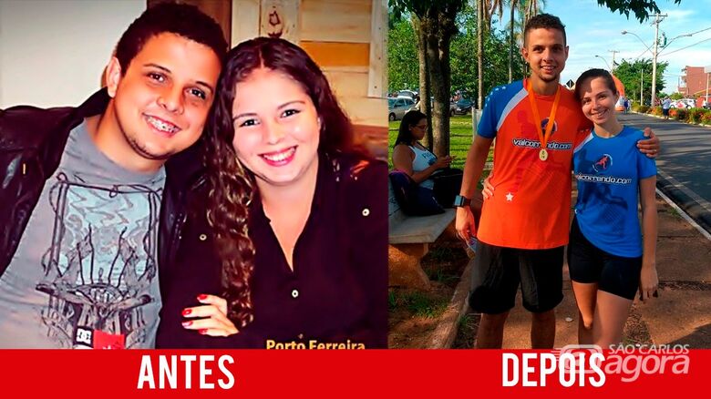 Casal dá exemplo e compete junto em corridas de rua - Crédito: Divulgação