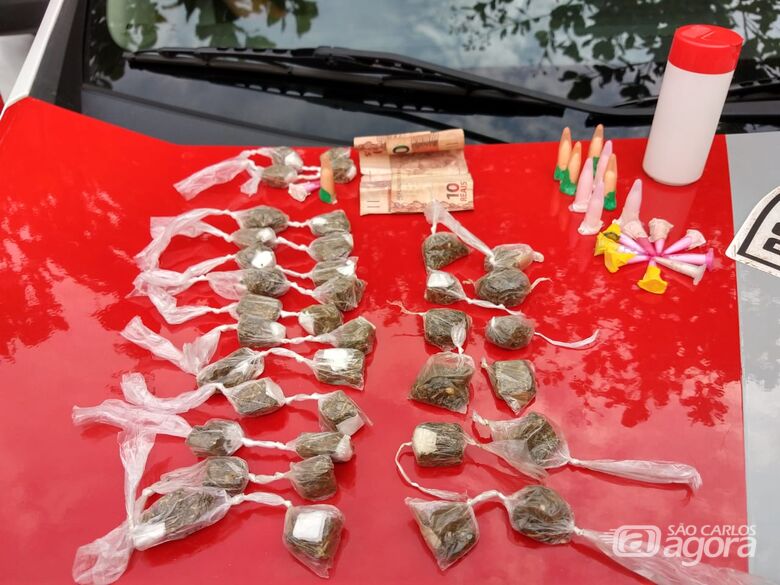 Adolescente é detido com drogas no Cidade Aracy - Crédito: São Carlos Agora