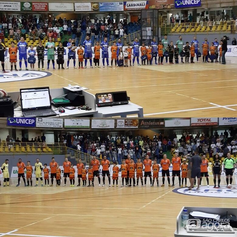 Atletas do Multi Esporte participam da preliminar do jogo da Liga Nacional - Crédito: Divulgação
