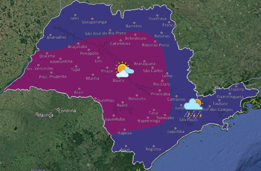 Nova Frente Fria Prevista Para Chegar Na Quinta Trazendo Chuva E