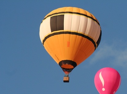 Balão durante competição na tarde de ontem (18) - (Foto: Tiago da Mata / SCA)
