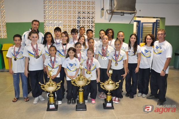 Meninas de São Carlos conquistaram todas as 16 medalhas em disputa. (Foto: Divulgação)