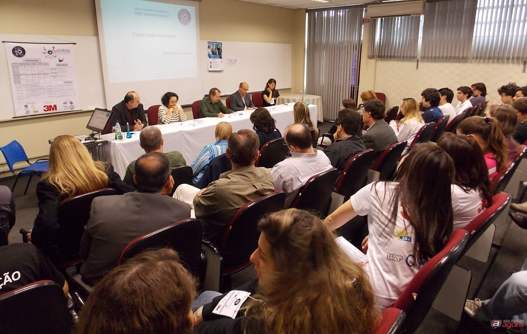 Abertura da Semana de Química. (Foto: Divulgação)