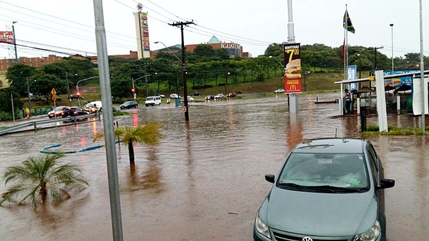 Temporal causou estragos em São Carlos.
