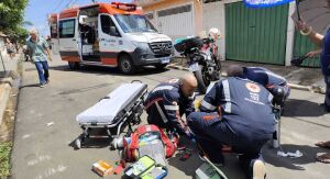 Após queda, homem sofre traumatismo craniano e é socorrido em estado grave