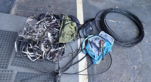 Dupla é presa em flagrante por furto de fiação de telefonia na Vila Prado