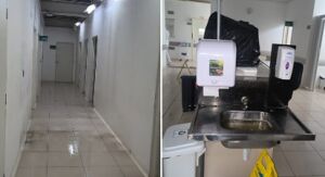 Alagamentos após chuva forte paralisam atendimentos no HU durante a manhã