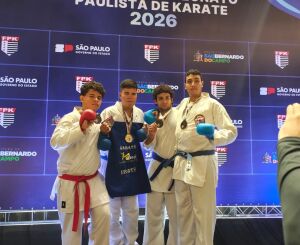 Atletas de Ibaté conquistam títulos no Campeonato Paulista de Karatê