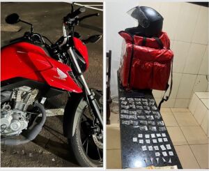 Falso motoboy é flagrado com drogas em São Carlos 