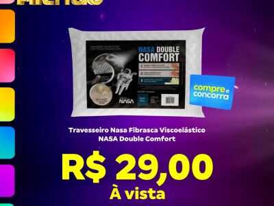 Travesseiro Nasa Fibrasca Viscoelástico - NASA Double Comfort