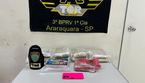 Mulher é presa pelo TOR transportando 10 kg de maconha na rodovia Washington Luís