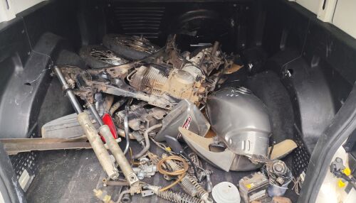 Moto produto de furto é localizada desmontada no Jardim Paulistano