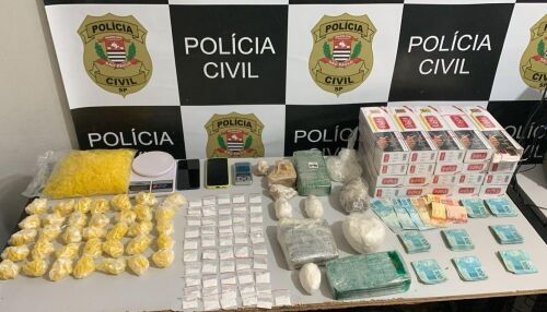 Operação apreende grande quantidade de drogas 