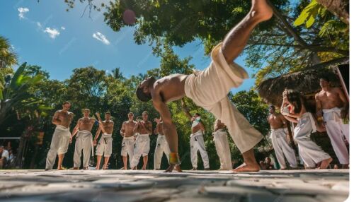 Shopping promove roda de capoeira em celebração ao Dia do Esportista