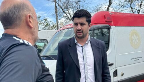 Vereador Bruno Zancheta visita serviço de transporte da saúde e aponta melhorias