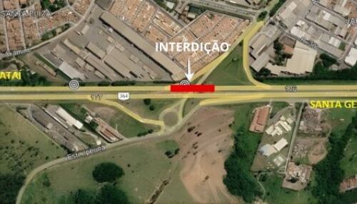 SP 310 terá interdição parcial em Rio Claro para lançamento de vigas