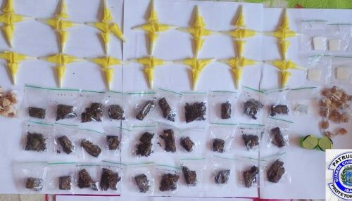 GCM encontra sacola com drogas escondida em árvore de Ibaté