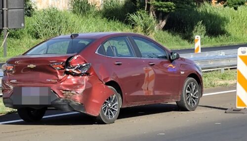 Colisão traseira é registrada na Rodovia Washington Luís