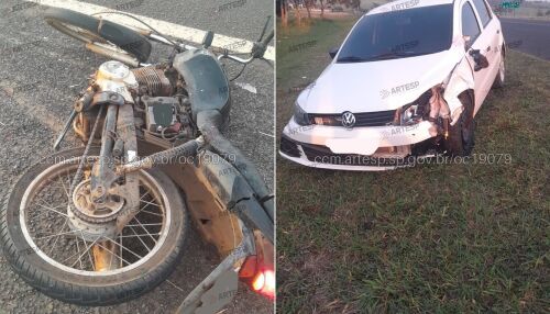 Colisão frontal termina na morte de motociclista na Washington Luís