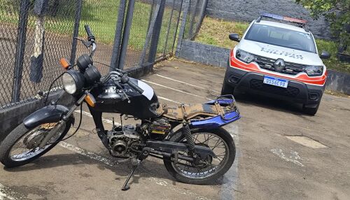 Moto de origem suspeita é apreendida no Jardim dos Coqueiros