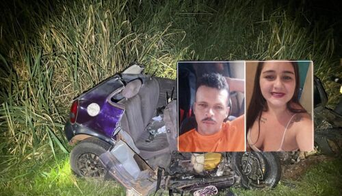 Colisão frontal entre carros deixa 2 mortos na SP-255 