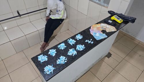 Jovem é detido com 233 pinos de cocaína no Gonzaga