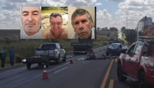Três pessoas morrem após acidente em rodovia da região 