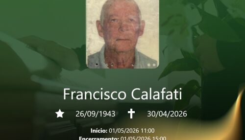 Grupo Santa Cruz informa notas de falecimento