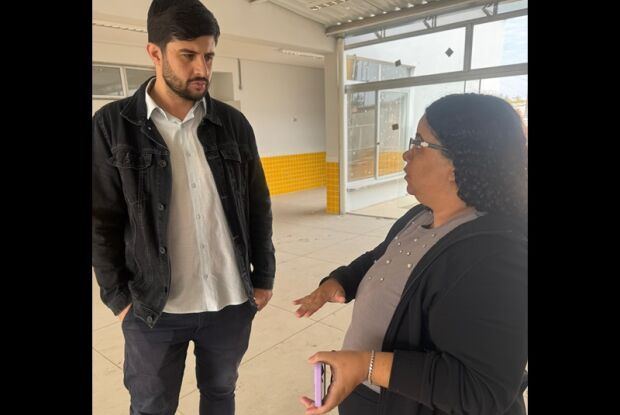 Bruno Zancheta realiza visita às obras da CEMEI Sílvio Padovan no bairro Ipê Mirim