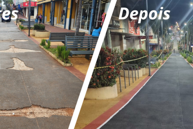 Prefeitura revitaliza o Calçadão após requerimento da vereadora Cidinha do Oncológico