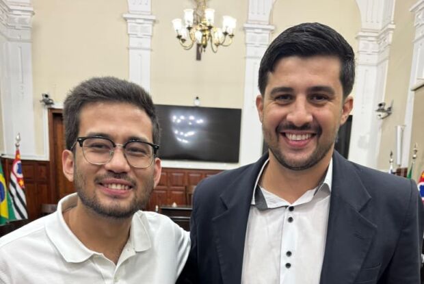 Deputado Federal Kim Kataguiri visita São Carlos e anuncia mais de R$ 2 milhões para São Carlos atendendo pedido de Bruno Zancheta