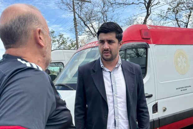 Vereador Bruno Zancheta visita serviço de transporte da saúde e aponta melhorias