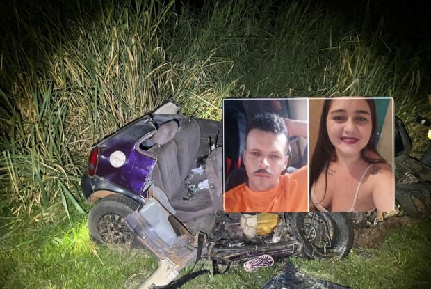 Colisão frontal entre carros deixa 2 mortos na SP-255 