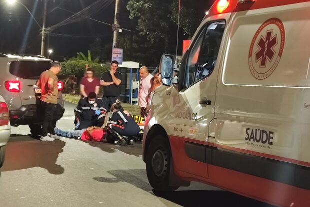 Motoboy fica ferido após colisão na Redenção