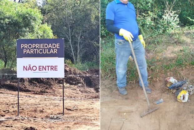 Proprietária de área na Represa do 29 inicia retirada de resíduos deixados por frequentadores