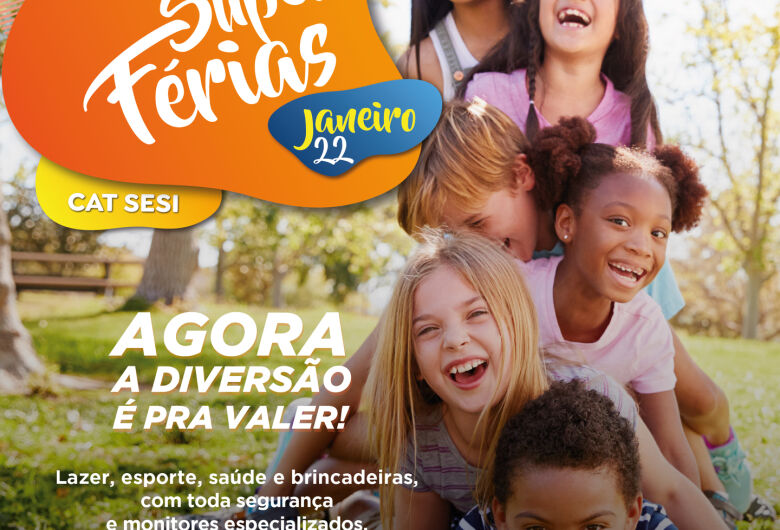 Sesi São Carlos recebe a garotada para atividades esportivas, culturais e recreação