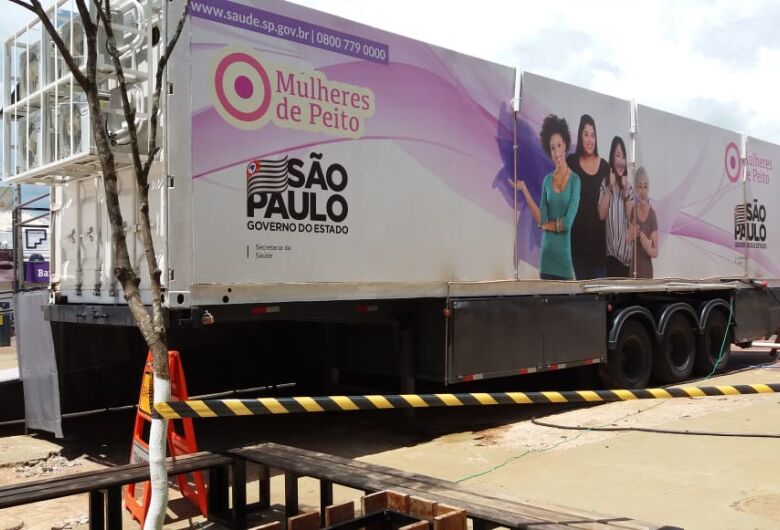 Carreta da mamografia estará em São Carlos entre os dias 14 e 26 de fevereiro