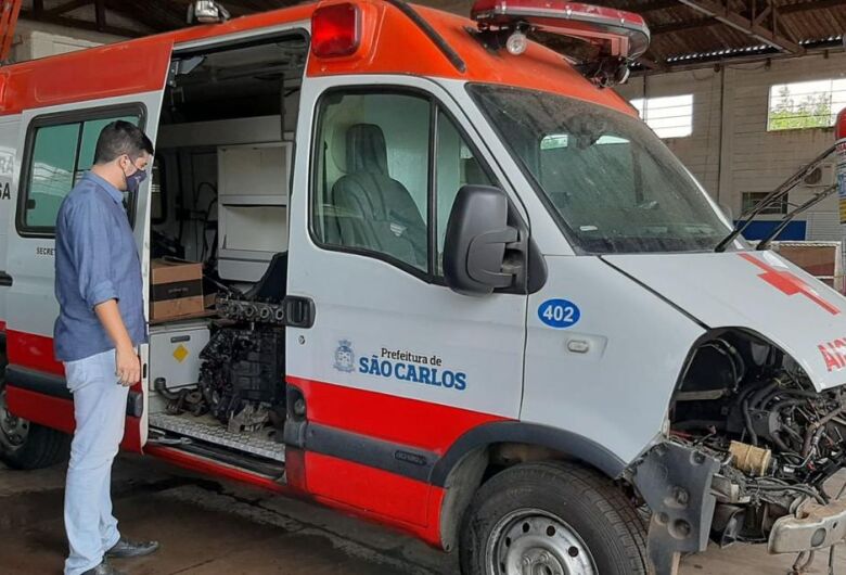 Vereador Bruno Zancheta denuncia precariedade: ambulância aguarda há mais de 2 anos uma manutenção