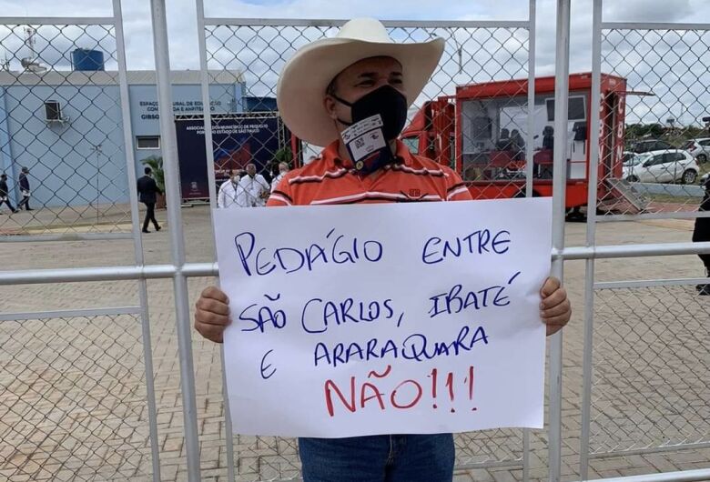 Bira comemora a não instalação do pedágio entre São Carlos e Araraquara