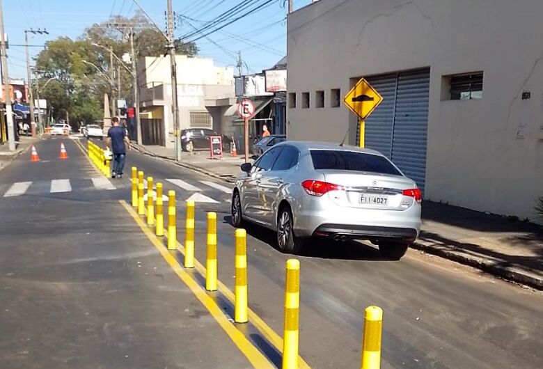 Prefeitura instala balizadores na avenida Capitão Luís Brandão