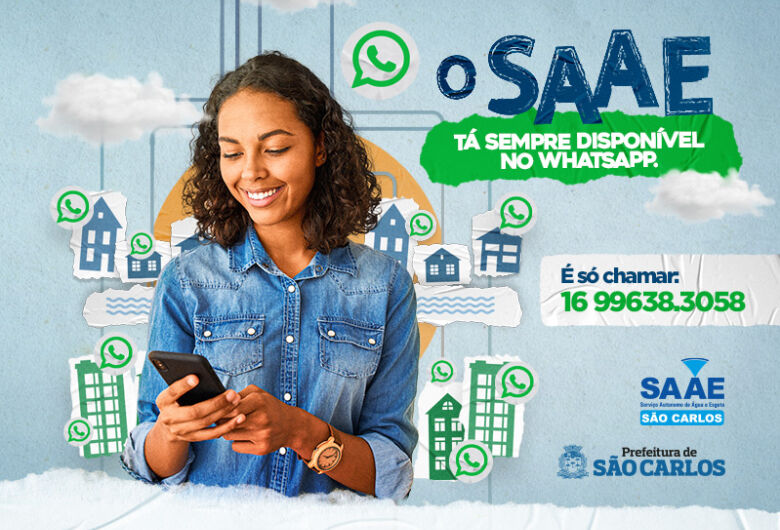 O SAAE está sempre disponível no WhatsApp