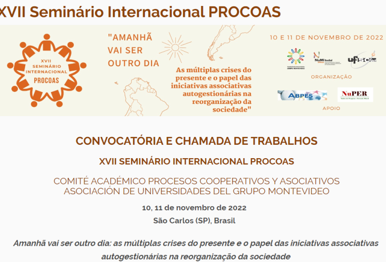 São Carlos sediará evento internacional sobre Economia Solidária