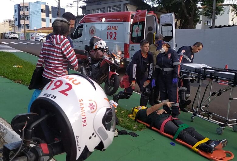 Acidente deixa motociclista ferida na Vila Pureza 