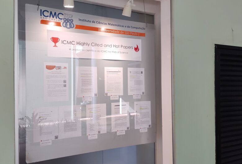 Exposição exibe artigos do ICMC São Carlos mais citados em suas áreas de pesquisa