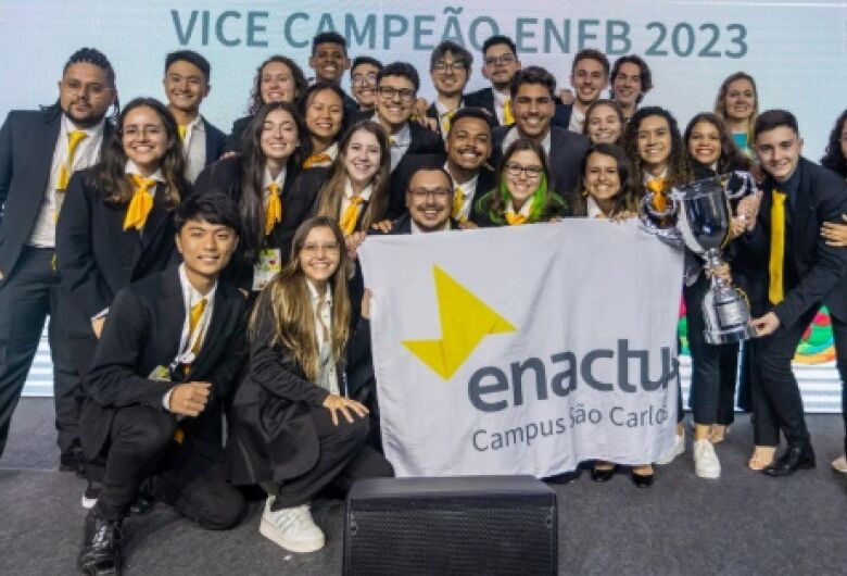 Time da Enactus USP São Carlos, vice-campeão do evento nacional (ENEB) de 2023, se prepara para a edição de 2024